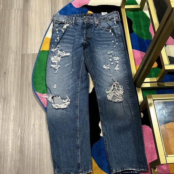 Gently used jeans for men 100% authentic feet for work school - Picture 3 of 11